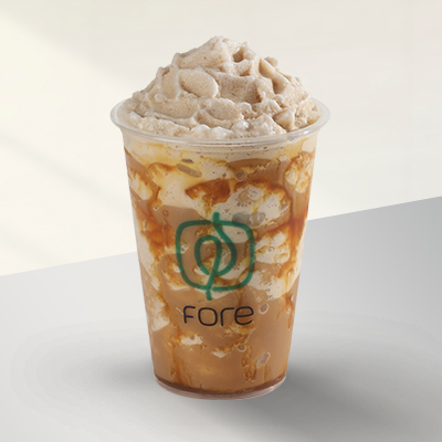 Decadent Fore Caramel Praline Coffee Ice Blended