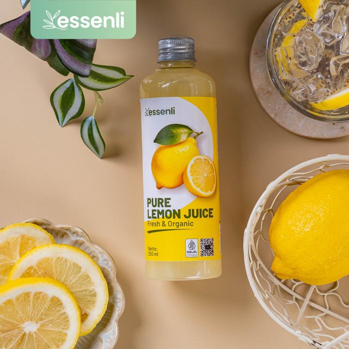 Minuman Essenli Pure Lemon Juice: Kesegaran Alami dari Lemon Asli
