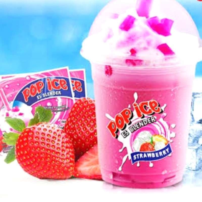 Pop Ice Strawberry: Es Serut Segar Rasa Stroberi yang Nikmat
