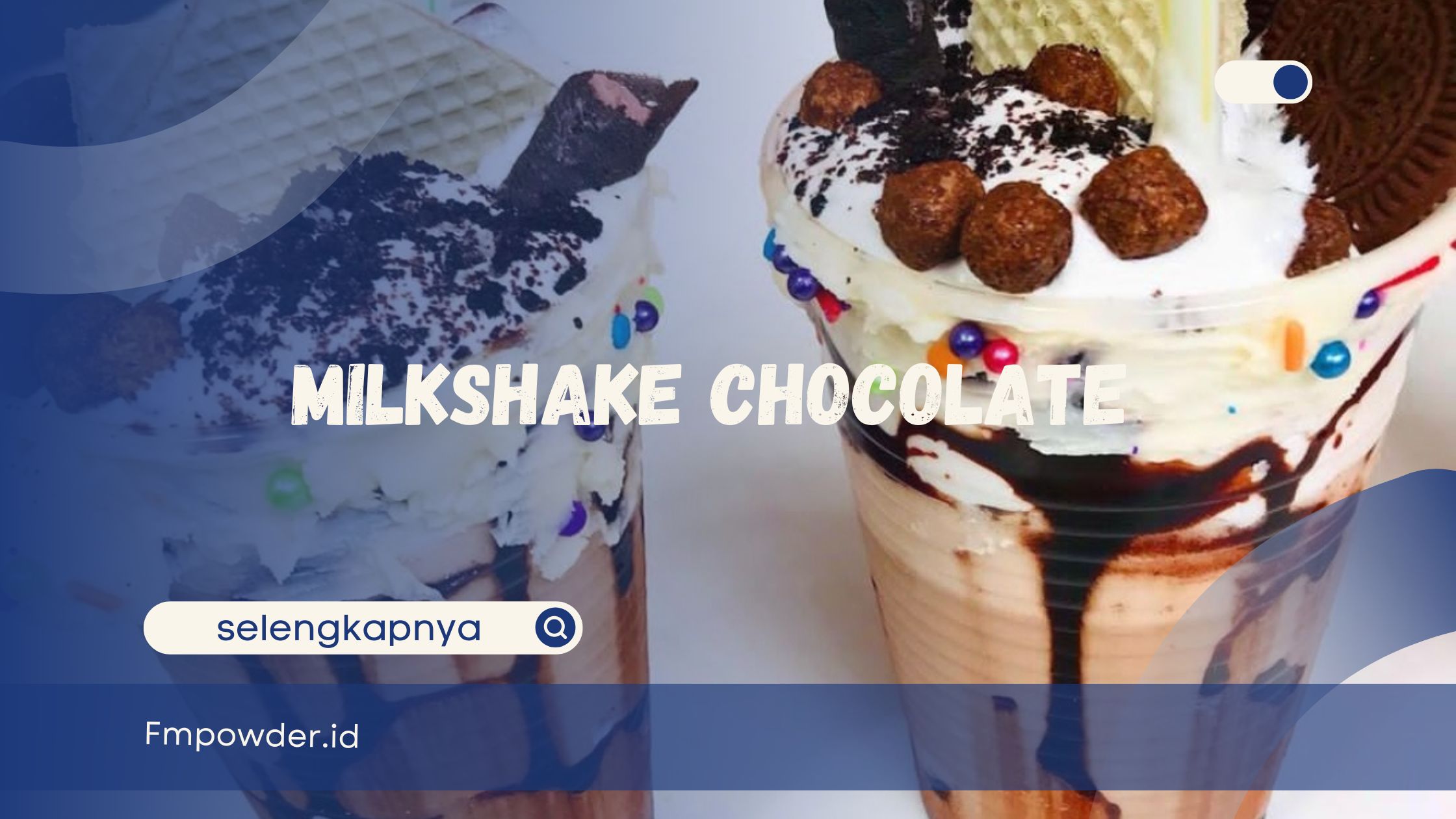 Es Krim Cokelat dan Cookies dalam Smoothies Lezat dan Segar