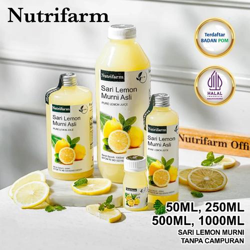 Minuman Nutrifarm Sari Lemon 100%: Kesegaran Alami dan Nutrisi