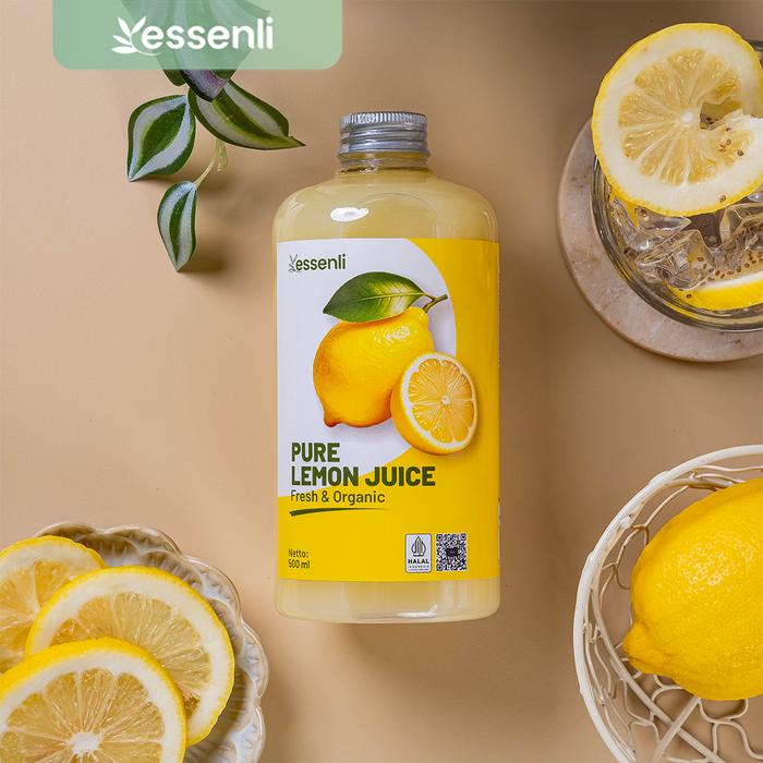 Minuman Essenli Pure Lemon Juice: Kesegaran Alami dari Lemon Asli